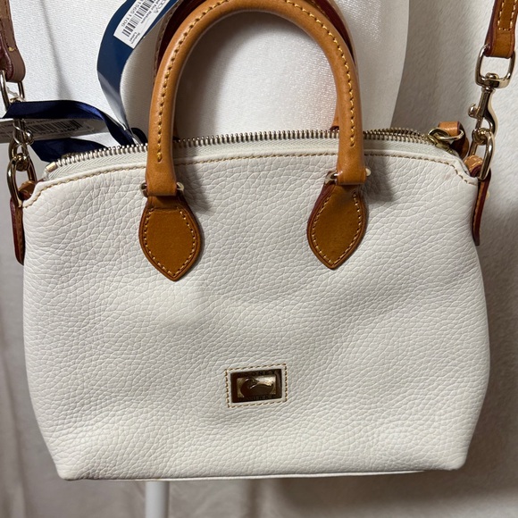 Dooney & Bourke Handbags - Dooney & Bourke White and Brown Satchel